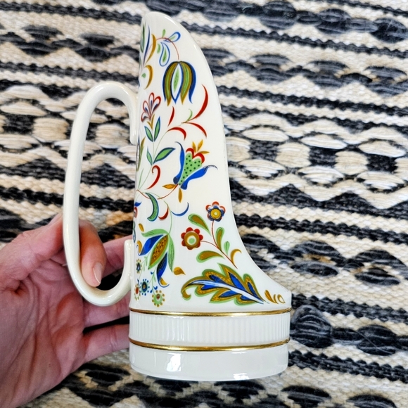 Vintage Lenox Nantucket Candle Holder Floral Print - Picture 1 of 7